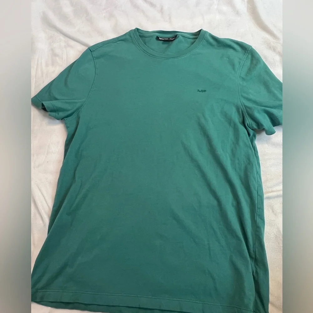 Michael kors sz M short sleeve green tee 0354 - Picture 1 of 2
